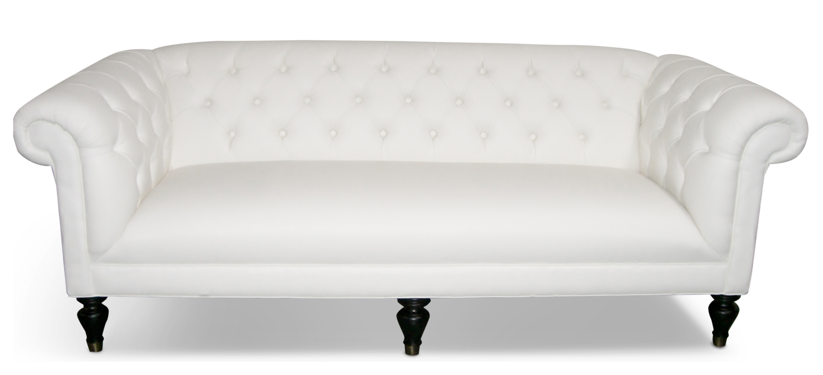 Chester Bright White Tufted Sofa Greenroom