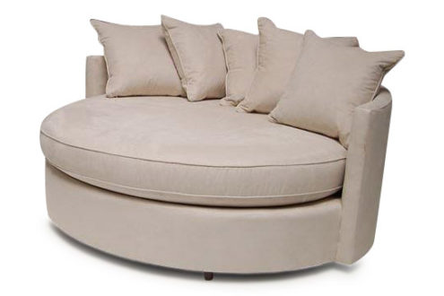 round+seating+white+suede+rental